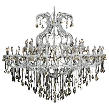 Elegant Lighting Royal Cut Smoky Golden Teak Crystal Maria Theresa 49-Light 2800G72C-GT/RC